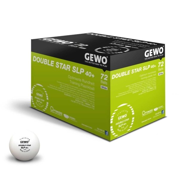 GEWO Ball Double Star SLP40+ 72er, weiß